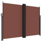 vidaXL Auvent latéral rétractable marron 180x1000 cm