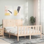 vidaXL Cadre de lit sans matelas 140x200 cm bois massif de pin