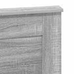 vidaXL Tête de lit Gris Sonoma 120 cm Bois d'ingénierie