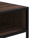 vidaXL Table console chêne marron 90x35x80 cm bois d'ingénierie