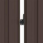 vidaXL Abri de jardin Marron 205x129x183 cm Acier galvanisé