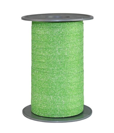 Bolduc poly glitter 100-m-bobine 10 mm vert clair