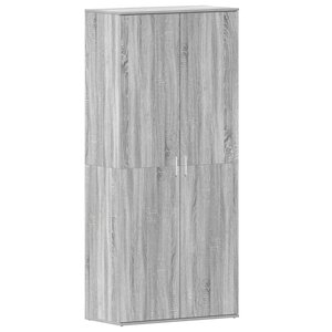 vidaXL Meuble à Chaussures Gris Sonoma 80x39x180 cm Bois d'ingénierie