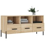 vidaXL Meuble TV chêne sonoma 102x36x50 cm bois d'ingénierie