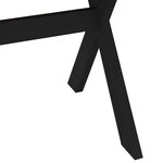 vidaXL Table de salle à manger / Table de repas NOAIN 160 cm Noir
