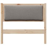 vidaXL Tête de lit Autre Marron 90 cm Bois massif en pin