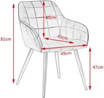 Chaise de salle à manger en tissu anthracite 19_0000041