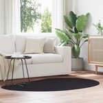 vidaXL Tapis Noir 120 x 170 cm Polyester Antidérapant