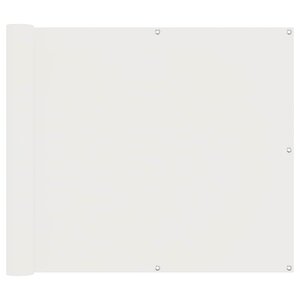 vidaXL Écran de balcon 100 x 500 cm Tissu Oxford Rectangulaire Blanc