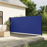 vidaXL Auvent latéral rétractable bleu 180x300 cm
