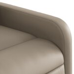 vidaXL Fauteuil inclinable Cappuccino Similicuir