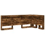 vidaXL Tête de lit de rangement Chêne fumé 90 cm Bois d'ingénierie