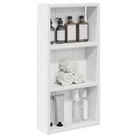 vidaXL Armoire murale de salle de bain Blanc 30 x 10 x 60 5 cm