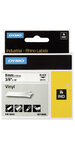 DYMO Rhino - Etiquettes Industrielles Vinyle 9mm x 5.5m - Noir sur Blanc