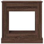 VidaXL Cadre de cheminée chêne marron 90x30x90 cm bois d'ingénierie