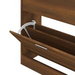 vidaXL Armoire à chaussures Chêne marron 63x24x81 cm Bois d'ingénierie