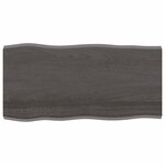 vidaXL Dessus de table bois massif traité bordure assortie