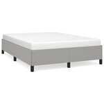 vidaXL Cadre de lit sans matelas gris clair 140x200 cm tissu