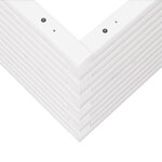 vidaXL Jardinière blanc 50x50x46 cm bois de pin massif