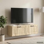 vidaXL Meuble TV mural Chêne Sonoma 98 x 31 x 30 cm Bois d'ingénierie