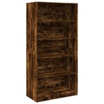 vidaXL Garde-robe chêne fumé 100x50x200 cm bois d'ingénierie
