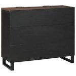 vidaXL Buffet Marron 90 x 33 x 75 cm bois de manguier massif