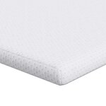 vidaXL Surmatelas Blanc 120 x 200 cm Tissu Jacquard