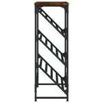 vidaXL Étagère à chaussures chêne fumé 90x30x85 cm bois d'ingénierie