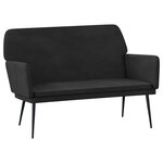 Banc banquette 108 x 79 x 79 cm velours noir 02_0010703