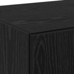 vidaXL Haut Armoire Chêne noir 70 x 42.5 x 185 cm Bois d'ingénierie