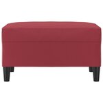 vidaXL Repose-pied Rouge bordeaux 70x55x41 cm Similicuir
