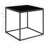 House Nordic Table latérale Avery Noir