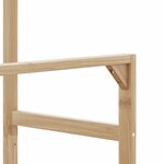 vidaXL Porte-vêtements et étagères et roulettes 90x35x155 cm bambou
