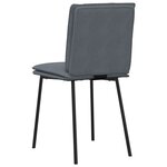 vidaXL Chaises à manger lot de 6 gris foncé velours