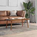 vidaXL Table basse Teck Résine 100x50x40 cm
