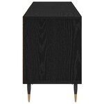 vidaXL Meuble TV Chêne noir 150 x 30 x 44 5 cm Bois d'ingénierie