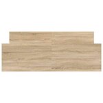vidaXL Cadre de lit sans matelas chêne sonoma 135x190 cm