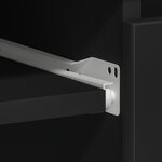 vidaXL Bureau Noir 90x45x76 cm Bois d’ingénierie