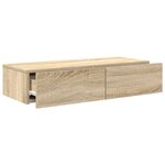 vidaXL Étagère murale avec tiroirs chêne sonoma bois d'ingénierie