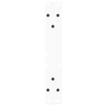 vidaXL Pieds de table basse en forme de V  2 pièces  blanc  28 x (42-43 3) cm  acier