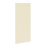 vidaXL Store plissé crème 90x200 cm largeur du tissu 89 4 cm polyester