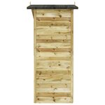 vidaXL Abri de stockage de jardin Bois de pin imprégné