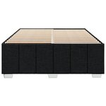vidaXL Cadre de lit sans matelas noir 140x190 cm tissu