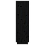 vidaXL Buffet haut Noir 38x35x117 cm Bois massif de pin