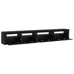 vidaXL Ensemble meuble TV 3 Pièces Chêne noir 270 x 35 x 40 cm