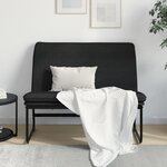 vidaXL Banc Noir 100x75x76 cm Tissu