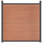 vidaXL Panneau de clôture marron 526x186 cm WPC