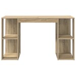 vidaXL Bureau en chêne de Sonoma Chêne de Sonoma Bois d'ingénierie