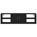 Étagère murale vidaXL Chêne noir 140x41x75 cm Bois d'ingénierie