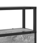 vidaXL Tête de lit de rangement Sonoma gris 80 cm Bois d'ingénierie